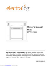 Electralog Fireplace Compact Owner's Manual