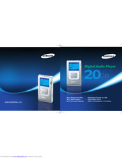 SAMSUNG Napster YH-920GS User Manual