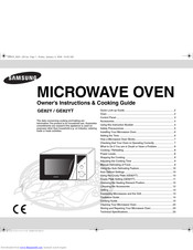 SAMSUNG GE82Y Owner's Instructions & Cooking Manual