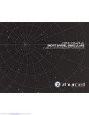 Zhumell SHORT BARREL BINOCULARS Owner's Manual