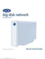 Lacie Big Disk Network Quick Install Manual