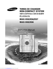 SAMSUNG MAX-X55B Instruction Manual