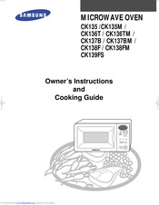 SAMSUNG CK136T Owner's Instructions And Cooking Manual