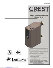 Lochinvar Crest 5.0 User's Information Manual