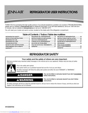 Jenn-Air Refrigerators User Instructions