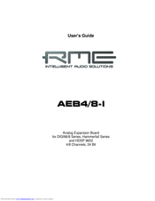 RME Audio AEB4/8-1 User Manual
