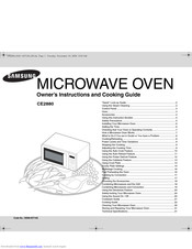 SAMSUNG CE2880 Owner's Instructions And Cooking Manual