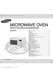 SAMSUNG CE287AST Owner's Instructions And Cooking Manual