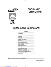 Samsung Side by side refrigerator Owner's Manual And Installation