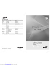 SAMSUNG PS50C550 User Manual