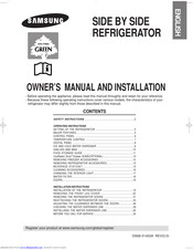 SAMSUNG RSE8KPPS1/XEP Owner's Manual And Installation