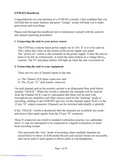 Aurora Audio Absolute GTM822 Handbook