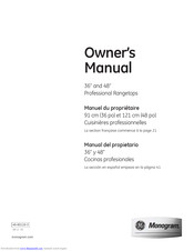 GE Monogram ZGU484NGPSS Owner's Manual