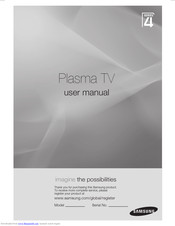 SAMSUNG PS42A450 User Manual