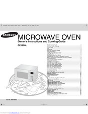 SAMSUNG CE1350L Owner's Instructions And Cooking Manual
