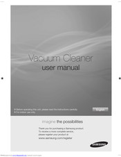 Samsung Vacuum Cleaner User Manual