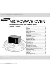 SAMSUNG CE1072L Owner's Instructions And Cooking Manual