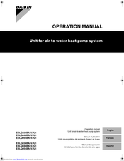 Daikin EDLQ054BA6VJU1 Operation Manual