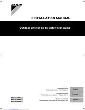 Daikin ERLQ036BAVJU Installation Manual