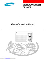 SAMSUNG CE104CFC Owner's Instructions Manual