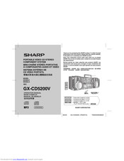 Sharp GX-CD5200V Operation Manual