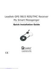 Leadtek GPS 9815 Quick Installation Manual