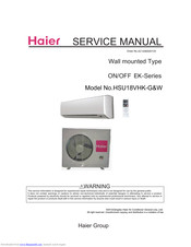 Haier HSU18VHK-G Service Manual