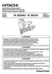 Hitachi N 5021A Instruction And Safety Manual