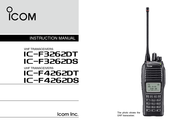 Icom IC-F3262DS Instruction Manual