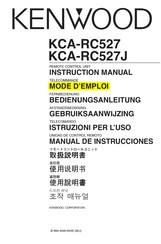 Kenwood KCA-RC527J Instruction Manual