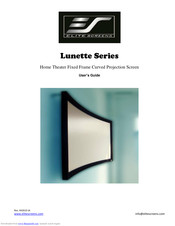 Elite Screens Curve235-115W User Manual