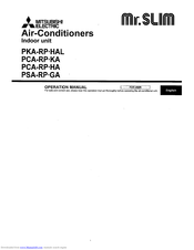 Mitsubishi Electric Mr. Slim PCA-RP HA Operation Manual
