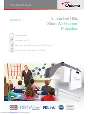 Optoma W307USTi Specifications