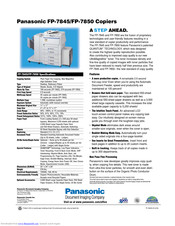 Panasonic FP-7850 Specifications