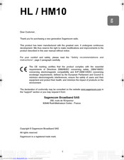 SAGEM HL10 User Manual