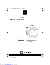 SAGEM MF-F@X 3750 User Manual