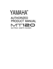 Yamaha MT120 Operation Manual