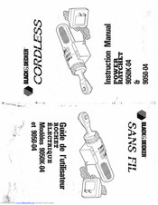 Black & Decker 9050-04 Instruction Manual