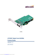 ATCOM AXE2BL Product Manual