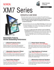 Xerox XM7 Series Specifications
