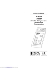 HANNA INSTRUMENTS HI 9056 Instruction Manual