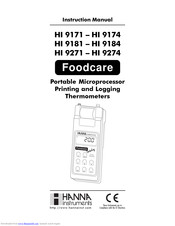 HANNA INSTRUMENTS HI 9174 Instruction Manual
