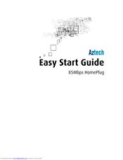 Aztech HomePlug Turbo Start Manual