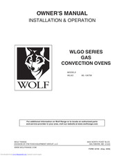 Wolf WLGO Series Owner's Manual