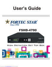 Fortec Star FSHD-4700 User Manual