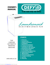 Defy LAUNDROMAID Electro Logic 920 Owner's Manual
