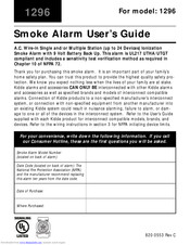 Kidde 1296 User Manual