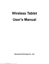 Hanwang Technology Wireless Tablet User Manual