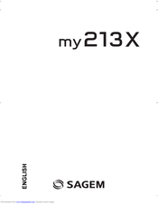 SAGEM MY213X User Manual