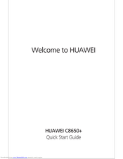 Huawei C8650+ Quick Start Manual